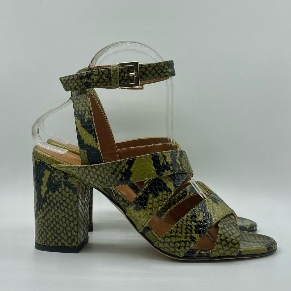 Paris Texas Python Ankle Sandal Khaki Size 8 NWOT - Picture 4 of 10